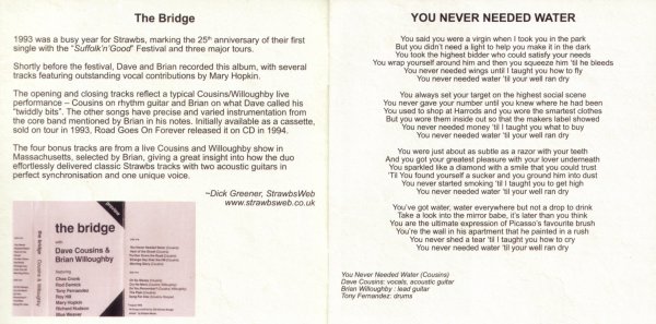 Bridge2025 cd booklet pp2 and 3